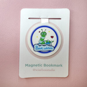 Magnetic Bookmark, Illustration, original illustration, hand-drawn, hand drawn, Christmas, present, under £5, Christmas present, reader, readers, books, black cat, cat lover, cat lady, cats, kitten, bookworm