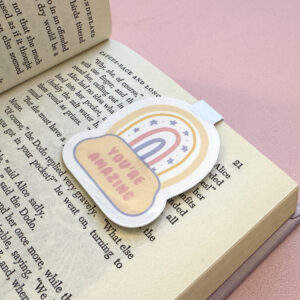Magnetic Bookmark, Illustration, original illustration, hand-drawn, hand drawn, Christmas, present, under £5, Christmas present, reader, readers, books, black cat, cat lover, cat lady, cats, kitten, orange cat, grateful for my teacher, teacher appreciation